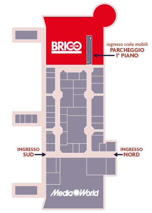 Centro Commerciale Euro Torri | BRICO CENTER | dove siamo dentro al centro