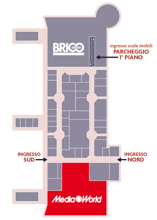 Centro Commerciale Euro Torri |  MEDIAWORLD | dove siamo dentro al centro