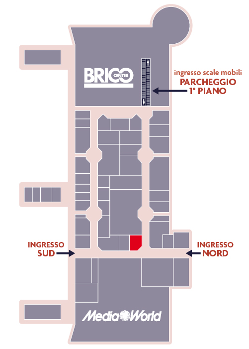 Centro Commerciale Euro Torri | GIANNI CASTALDINI uomo | dove siamo dentro al centro